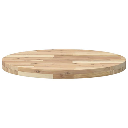 Piano Tavolo Rotondo ÃƒÆ’Ã‹Å“60x4 cm in Legno Massello di Acacia