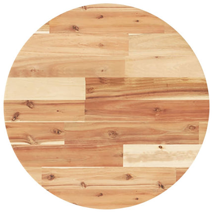 Piano Tavolo Rotondo ÃƒÆ’Ã‹Å“50x2 cm in Legno Massello di Acacia