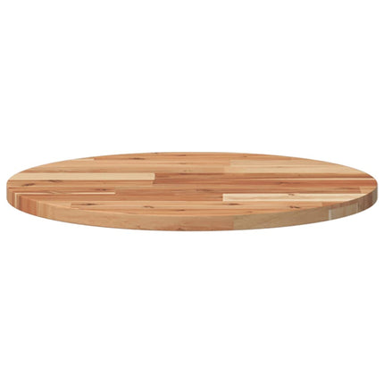 Piano Tavolo Rotondo ÃƒÆ’Ã‹Å“50x2 cm in Legno Massello di Acacia