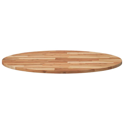 Piano Tavolo Rotondo Ã˜90x2 cm in Legno Massello di Acacia