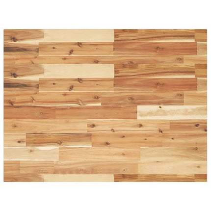 Piano Tavolo Rettangolare 100x60x2cm Legno Massello di Acacia