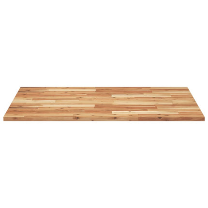 Piano Tavolo Rettangolare 100x80x2cm Legno Massello di Acacia