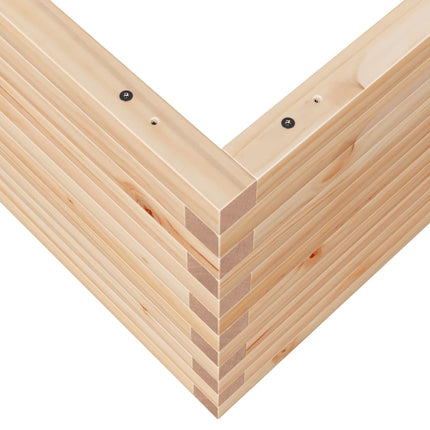 Fioriera da Giardino 90x90x46 cm in Legno Massello di Pino