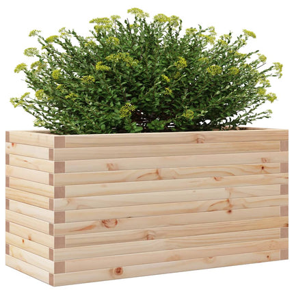 Fioriera da Giardino 90x40x46 cm in Legno Massello di Pino