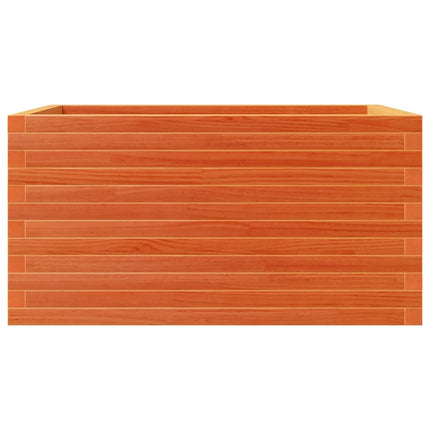 Fioriera Giardino Marrone Cera 90x60x46 cm Legno Massello Pino