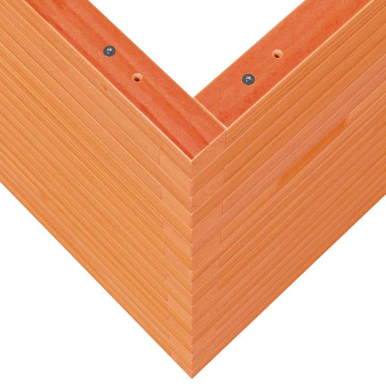 Fioriera Giardino Marrone Cera 80x80x68,5cm Legno Massello Pino