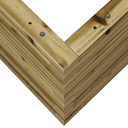 Fioriera da Giardino 90x60x68,5 cm in Legno di Pino Impregnato