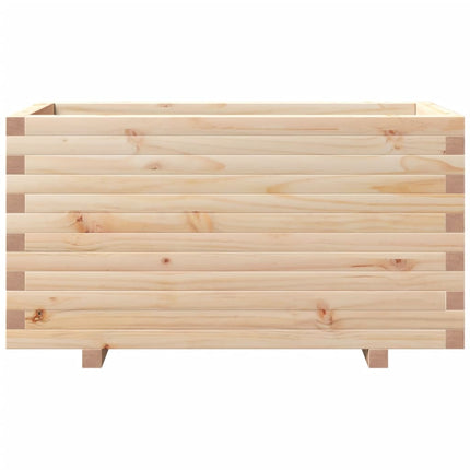 Fioriera da Giardino 90x40x49,5 cm in Legno Massello di Pino
