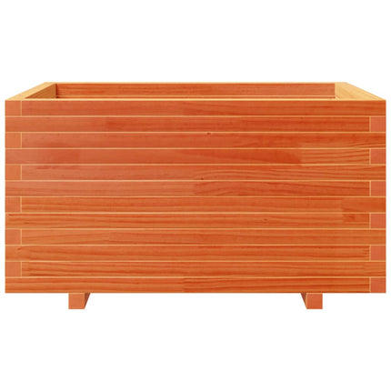 Fioriera Giardino Marrone Cera 90x60x49,5cm Legno Massello Pino