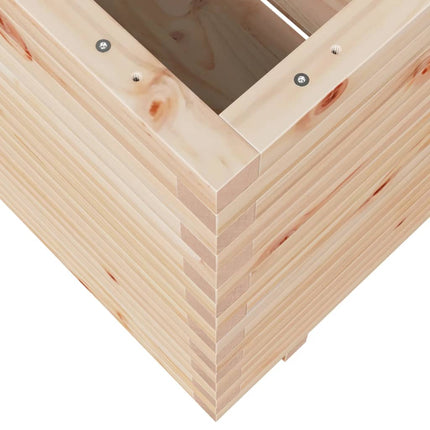 Fioriera da Giardino 70x70x72,5 cm in Legno Massello di Pino