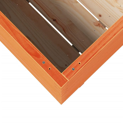 Fioriera Giardino Marrone Cera 90x60x72 cm Legno Massello Pino