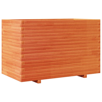 Fioriera Giardino Marrone Cera 110x60x72 cm Legno Massello Pino