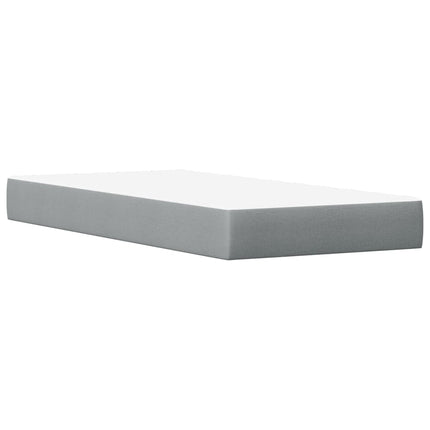 Letto con Materasso Marrone Cera 100x200cm Legno Massello Pino