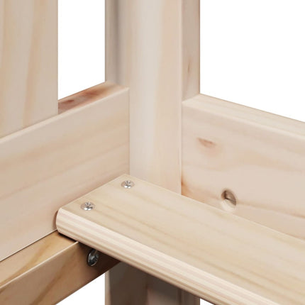 Set Dormeuse e Panca con Tetto 90x200cm Legno Massello di Pino