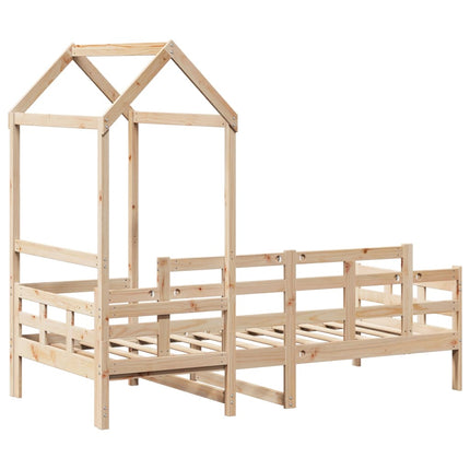 Dormeuse con Tetto 90x190 cm in Legno Massello di Pino