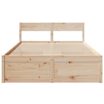 Letto senza Materasso 120x190 cm in Legno Massello di Pino