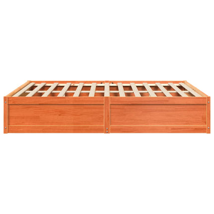 Letto senza Materasso Marrone Cera 180x200 cm in Legno di Pino