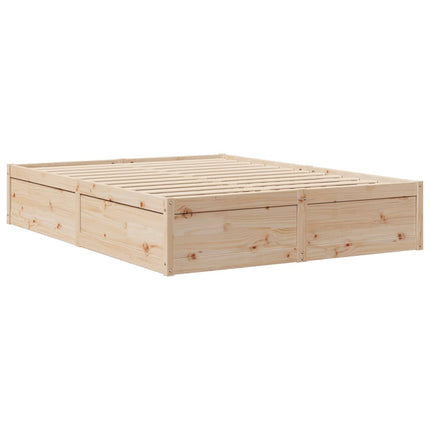 Letto senza Materasso 150x200 cm in Legno Massello di Pino