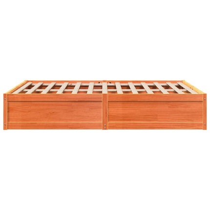 Giroletto senza Materasso Marrone Cera 140x200cm Massello Pino