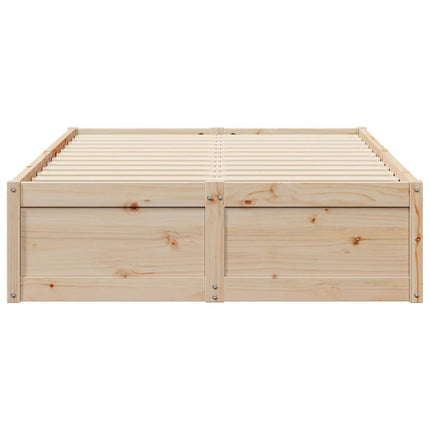 Letto senza Materasso 120x200 cm in Legno Massello di Pino