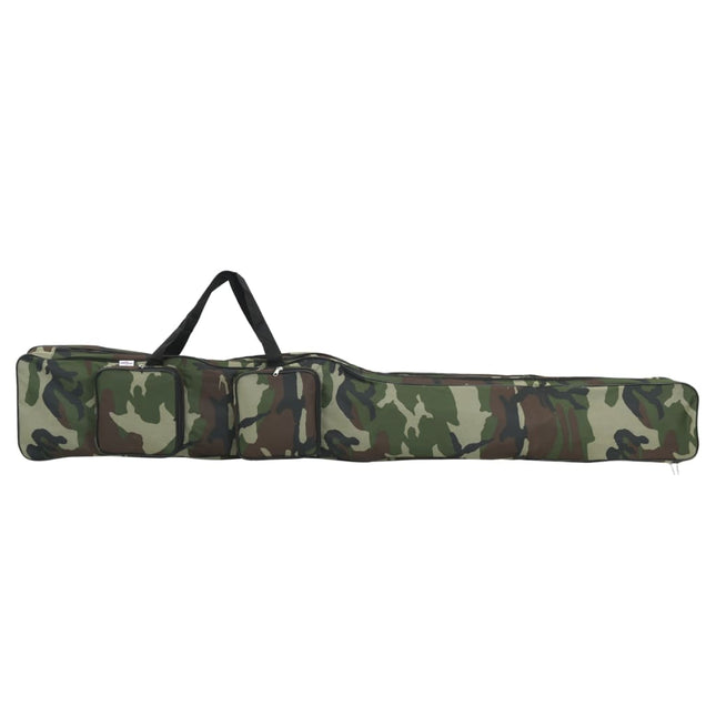 Borsa per Canna da Pesca Verde Mimetico 150 cm Tessuto Oxford