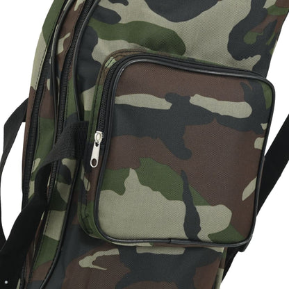 Borsa per Canna da Pesca Verde Mimetico 150 cm Tessuto Oxford