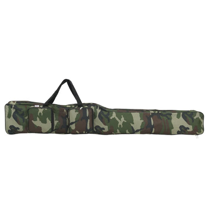 Borsa per Canna da Pesca Verde Mimetico 160 cm Tessuto Oxford