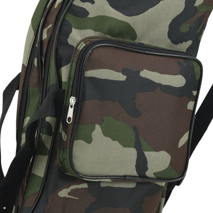 Borsa per Canna da Pesca Verde Mimetico 160 cm Tessuto Oxford