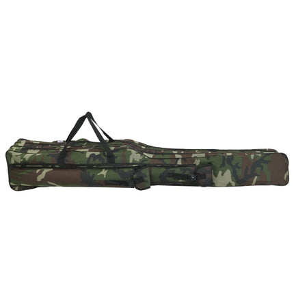 Borsa per Canna da Pesca Verde Mimetico 160 cm Tessuto Oxford