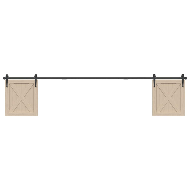Kit Anta Scorrevole Armadio in Acciaio al Carbonio 244 cm