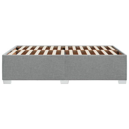 Giroletto senza Materasso Grigio Chiaro 120x190 cm in Tessuto