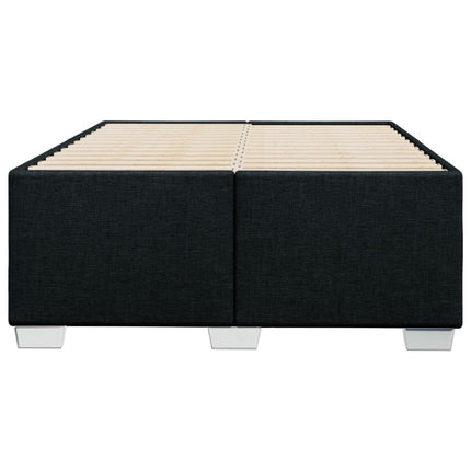 Giroletto senza Materasso Nero 120x200 cm Tessuto
