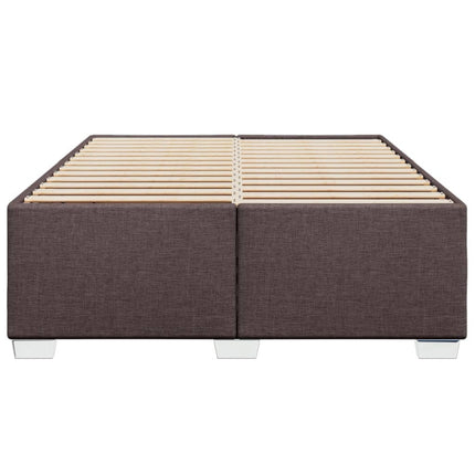 Giroletto senza Materasso Marrone Scuro 140x200 cm Tessuto