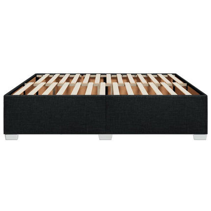 Giroletto senza Materasso Nero 180x200 cm in Tessuto