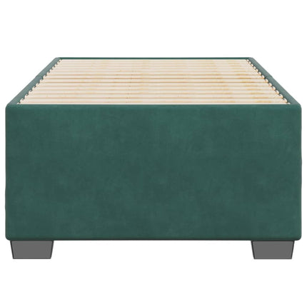 Giroletto senza Materasso Verde Scuro 100x200 cm in Velluto