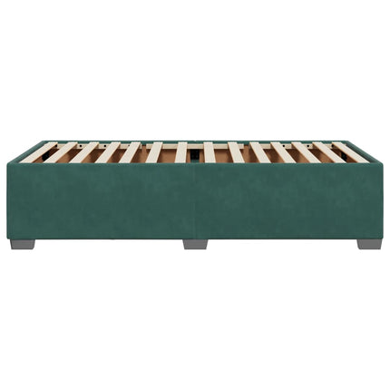 Giroletto senza Materasso Verde Scuro 100x200 cm in Velluto