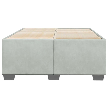 Giroletto senza Materasso Grigio Chiaro 120x190 cm Velluto