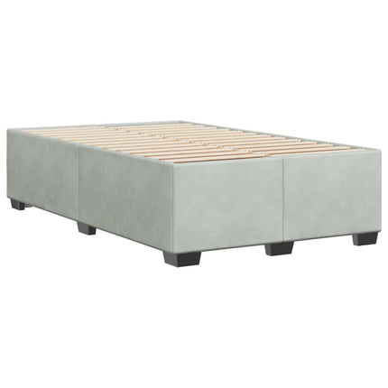 Giroletto senza Materasso Grigio Chiaro 120x190 cm Velluto