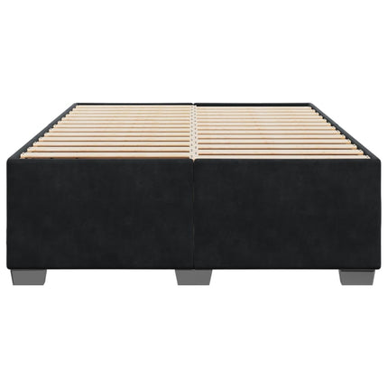 Giroletto senza Materasso Nero 140x190 cm in Velluto