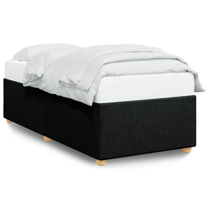 Giroletto senza Materasso Nero 90x190 cm in Tessuto