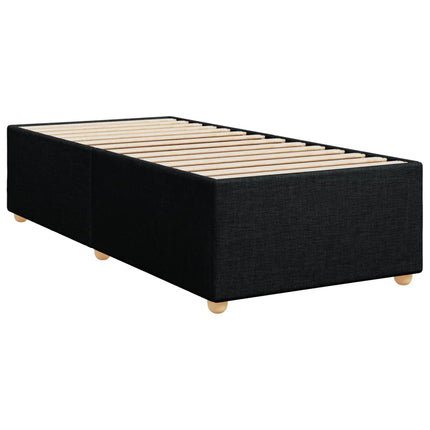 Giroletto senza Materasso Nero 90x200 cm in Tessuto