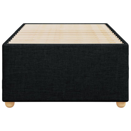 Giroletto senza Materasso Nero 90x200 cm in Tessuto
