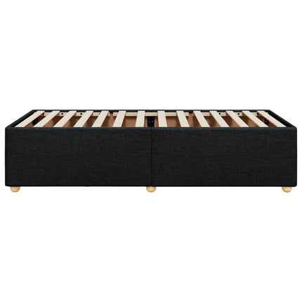 Giroletto senza Materasso Nero 90x200 cm in Tessuto