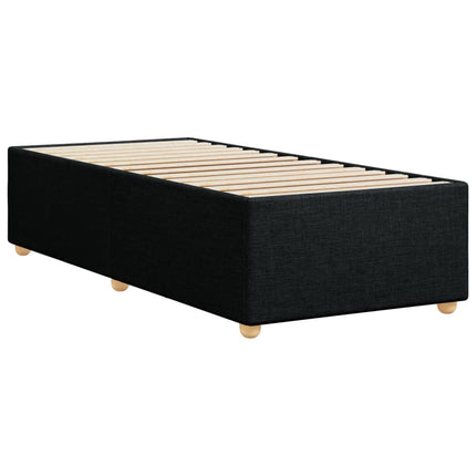 Giroletto senza Materasso Nero 90x200 cm in Tessuto