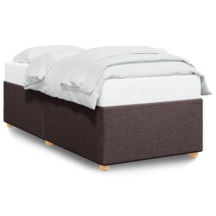 Giroletto senza Materasso Marrone Scuro 90x200 cm Tessuto
