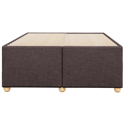 Giroletto senza Materasso Marrone Scuro 80x200 cm in Tessuto