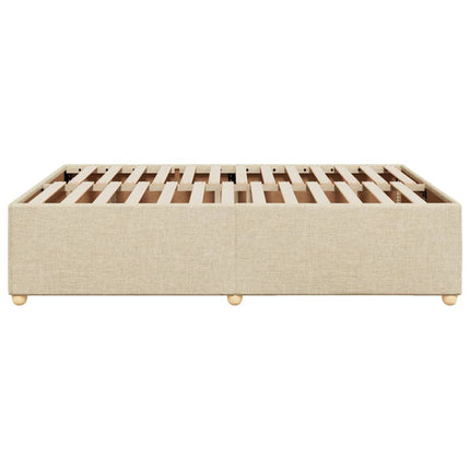Giroletto senza Materasso Crema 160x200 cm in Tessuto
