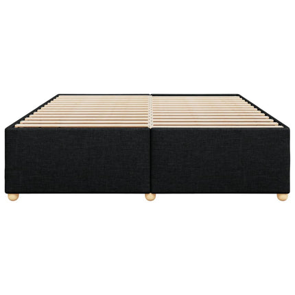 Giroletto senza Materasso Nero 180x200 cm in Tessuto