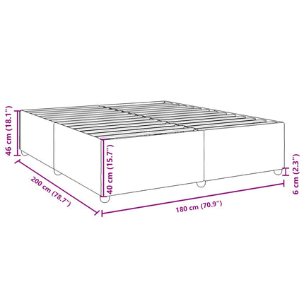 Giroletto senza Materasso Tortora 180x200 cm in Tessuto