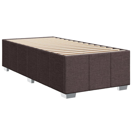 Giroletto senza Materasso Marrone Scuro 80x200 cm Tessuto